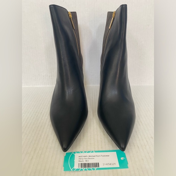 Michael Kors Alina Flex Leather and Logo Ankle Boot  Size 8.5 NWOB - Picture 3 of 7